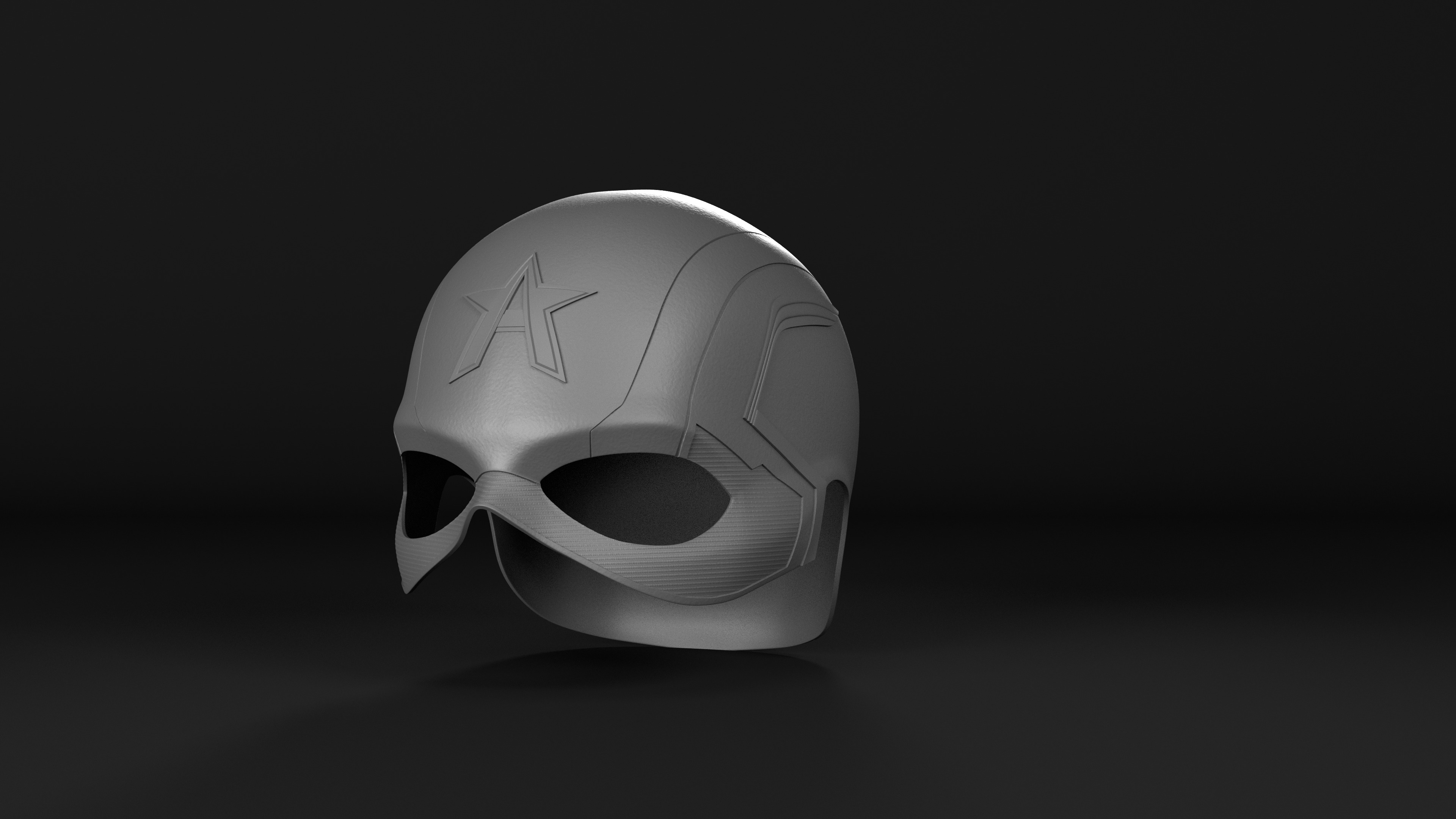  US Agent helmet life-size cosplay 3D print model_4