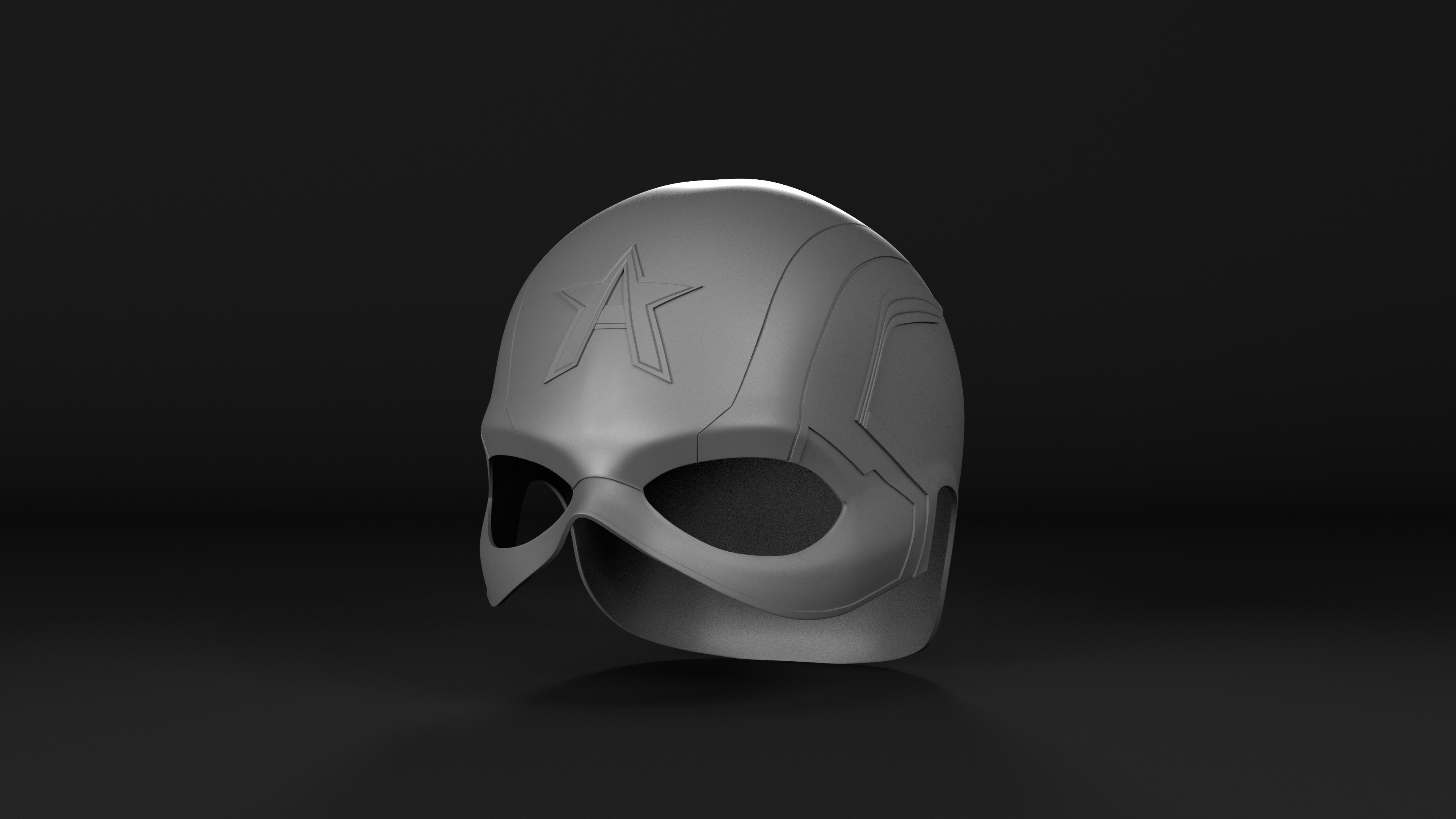  US Agent helmet life-size cosplay 3D print model_5