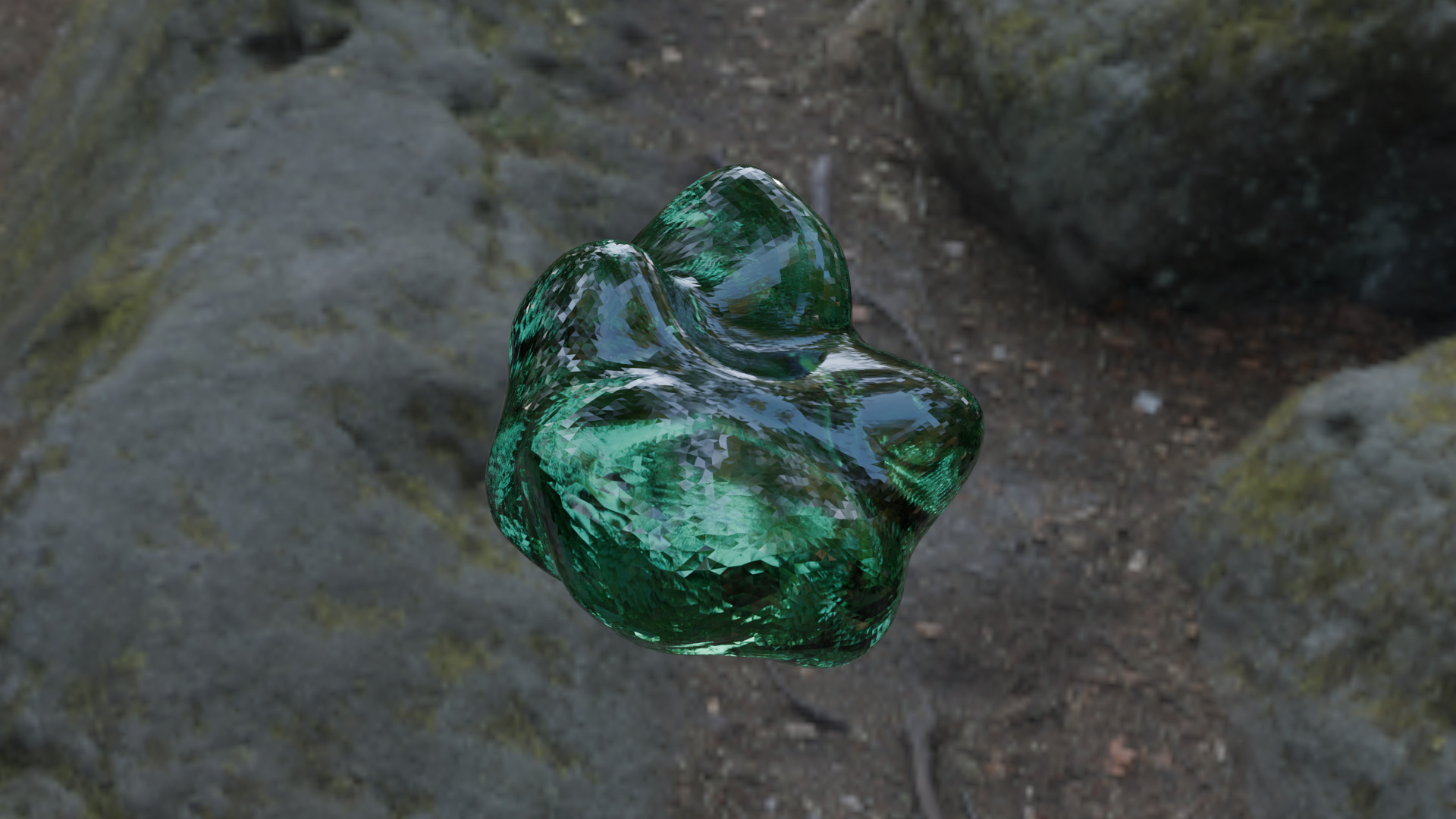 Pure Emerald 3D model_1