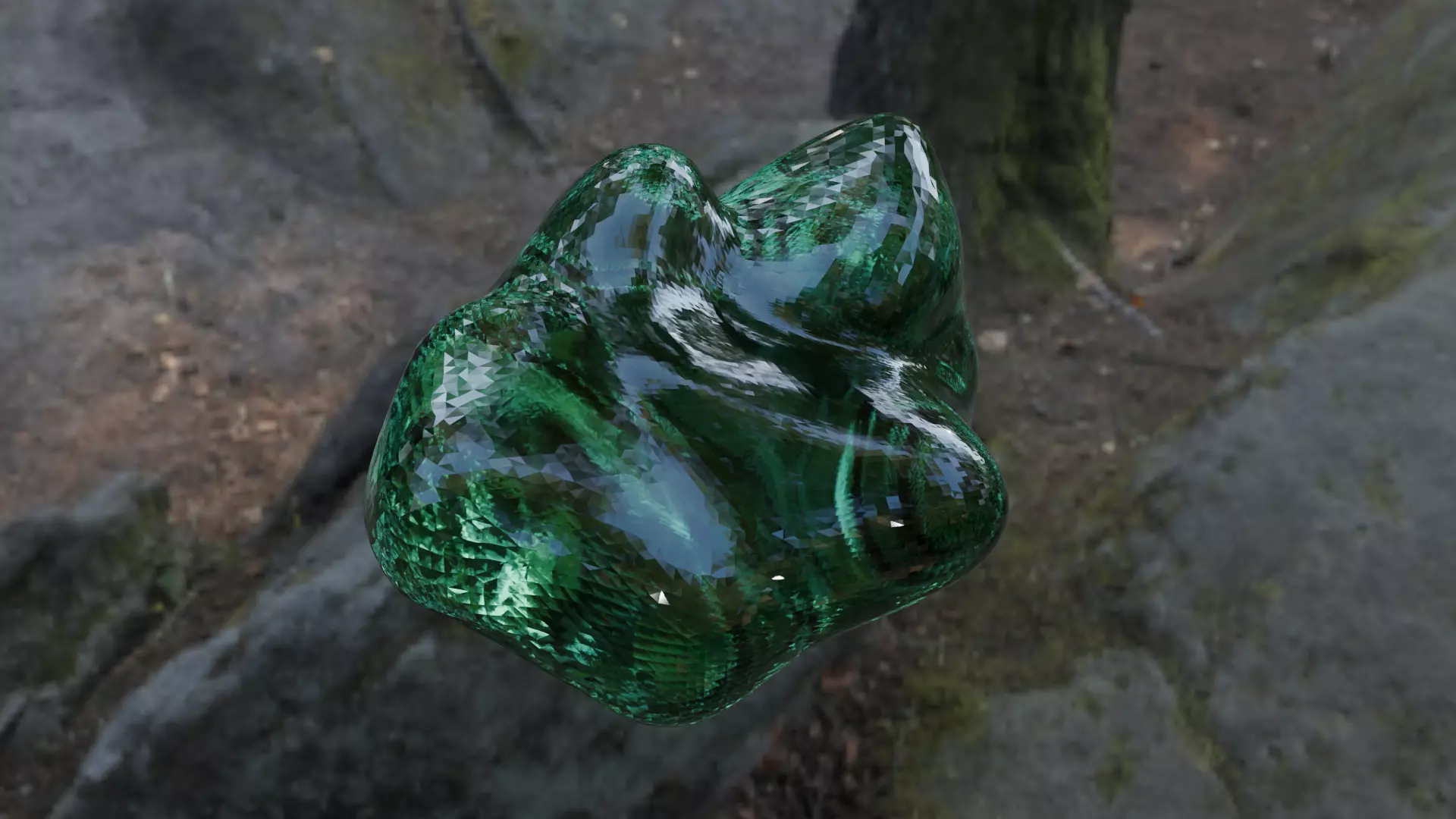 Pure Emerald 3D model_0
