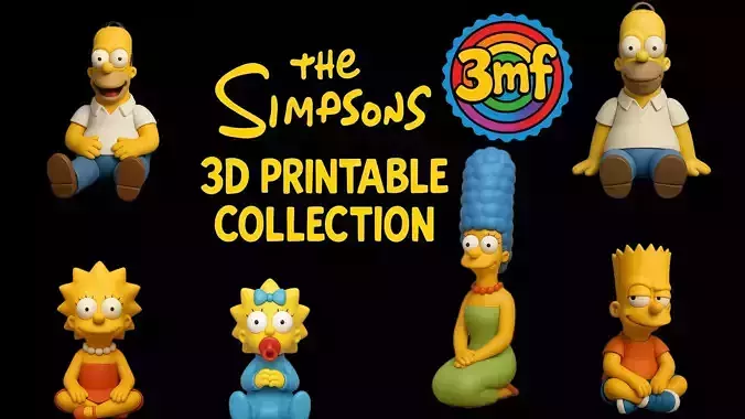 The Simpsons  3D Printable Collection 3D print model