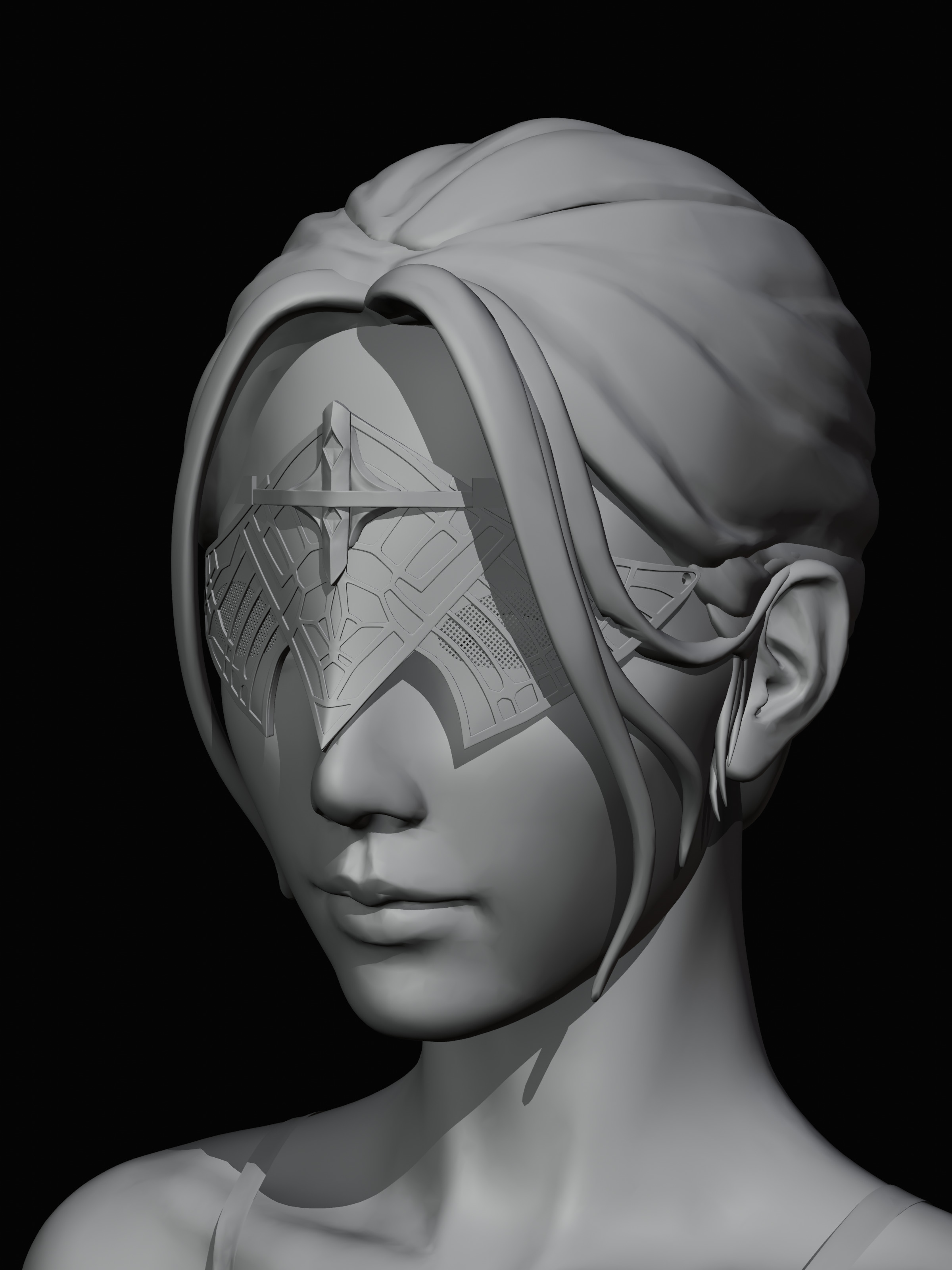  Duchess mask Elden ring Nightreign 3D print model_1