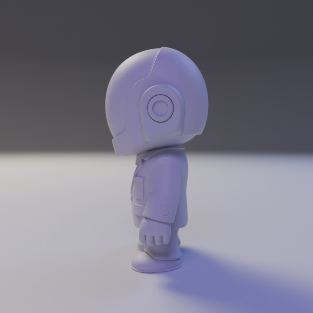 Guy-Manuel  Daft Punk chibi 3D print model_4