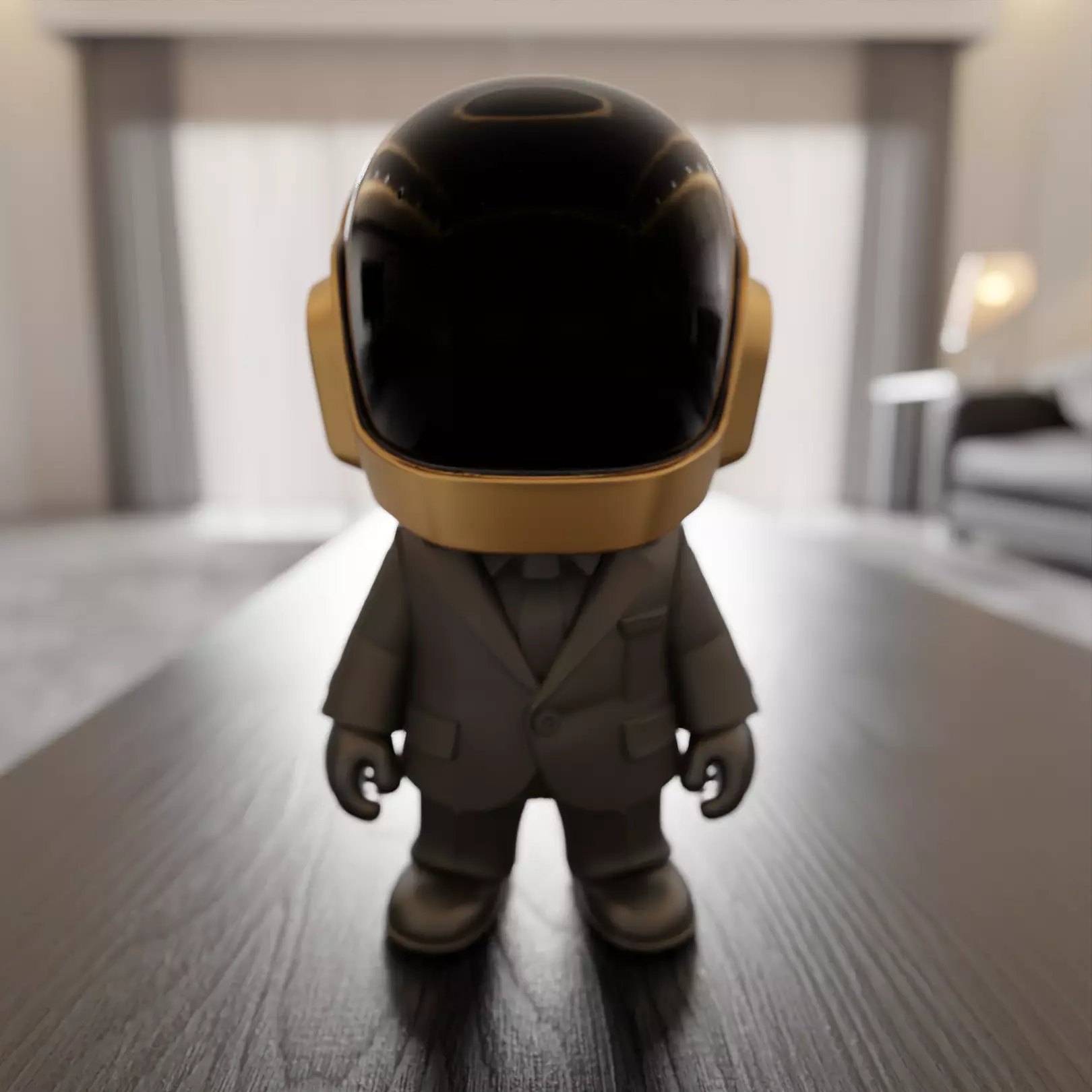 Guy-Manuel  Daft Punk chibi 3D print model_0