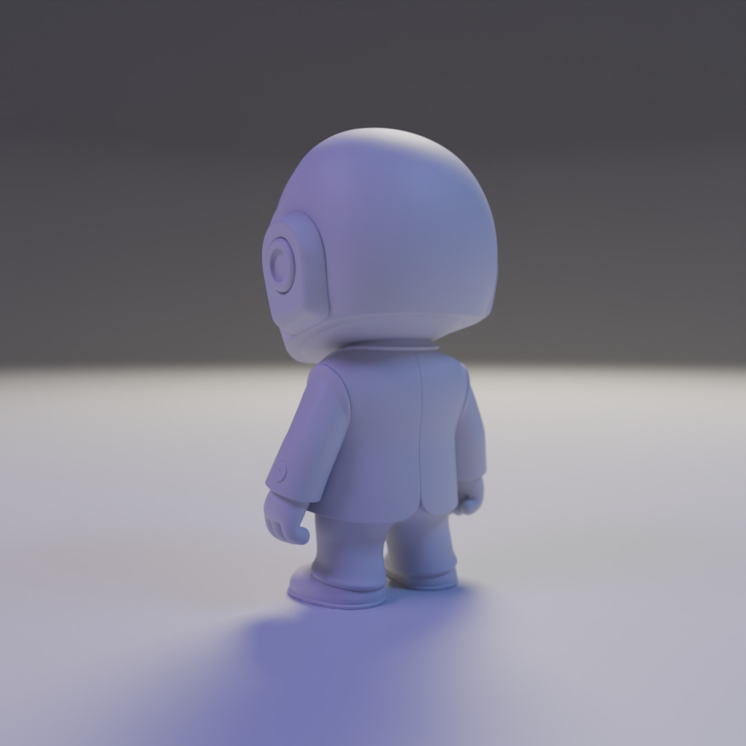 Guy-Manuel  Daft Punk chibi 3D print model_12