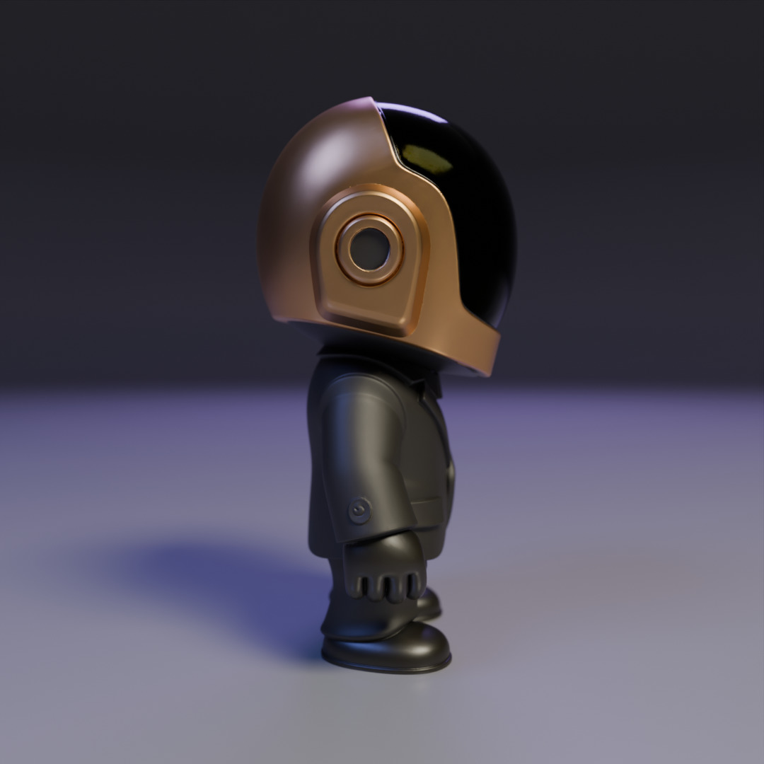 Guy-Manuel  Daft Punk chibi 3D print model_1