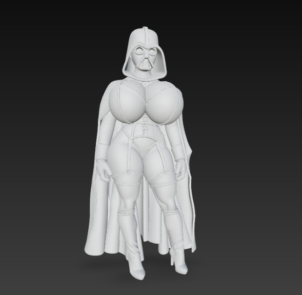 Sexy Darth Vader 3D print model_5