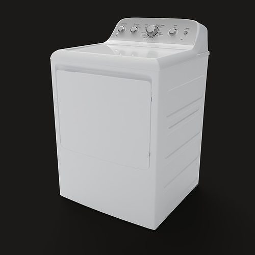 washing machine Low-poly 3D model