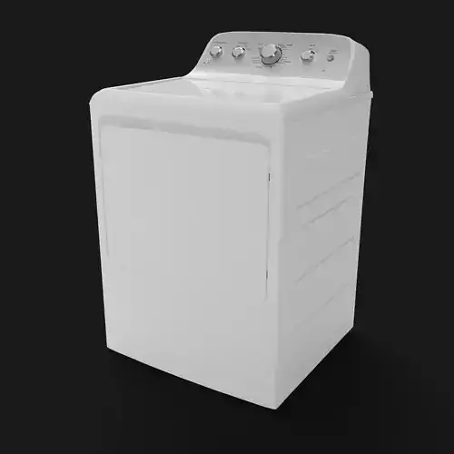 washing machine Low-poly 3D model