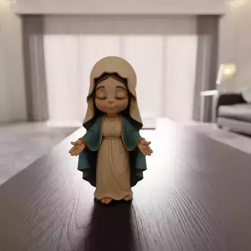 Mary Mother of Jesus chibi