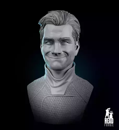 Bust HomeLander - Happy Expression 3D print model