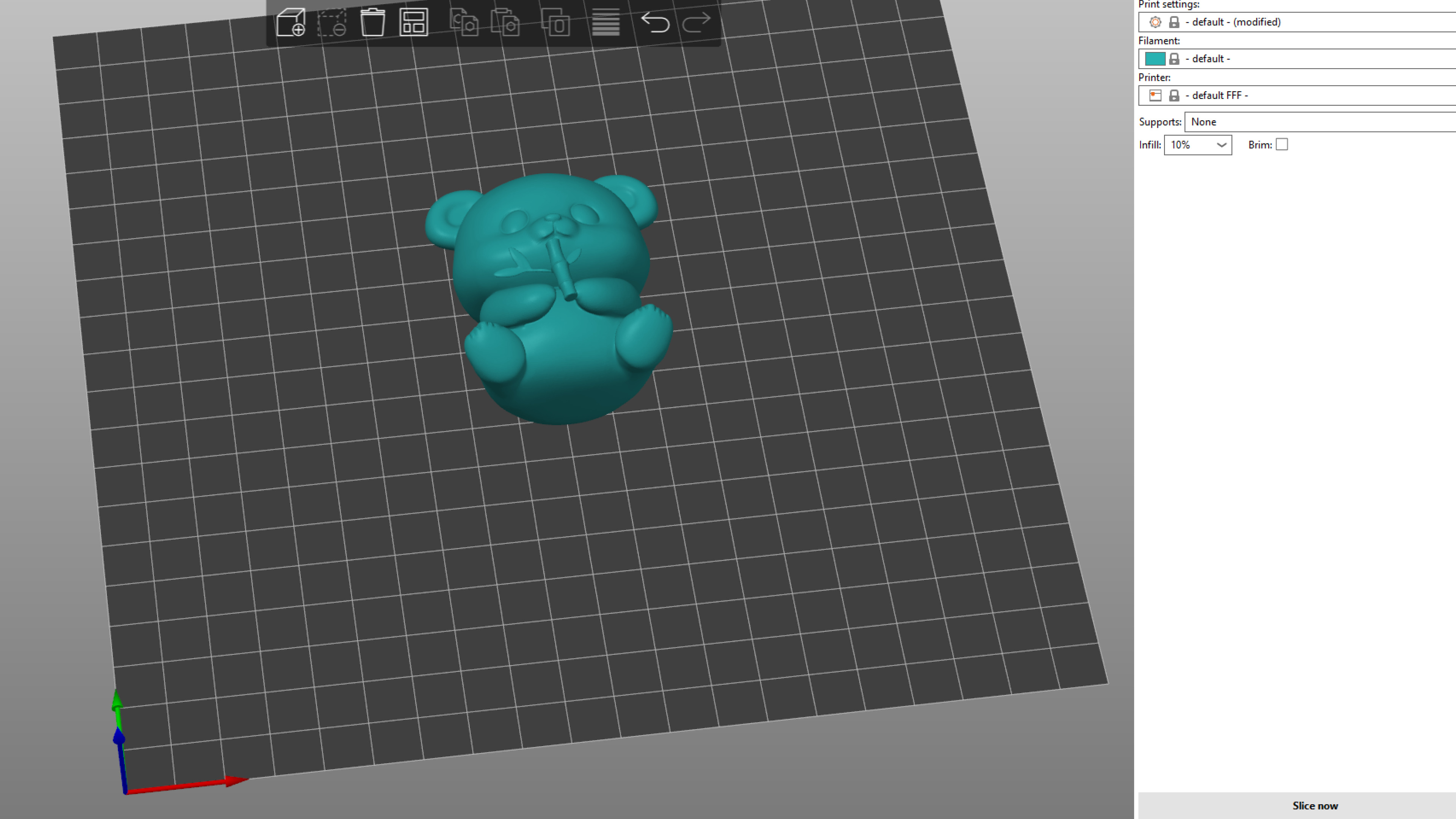 Panda Bamboo 3D print model_1