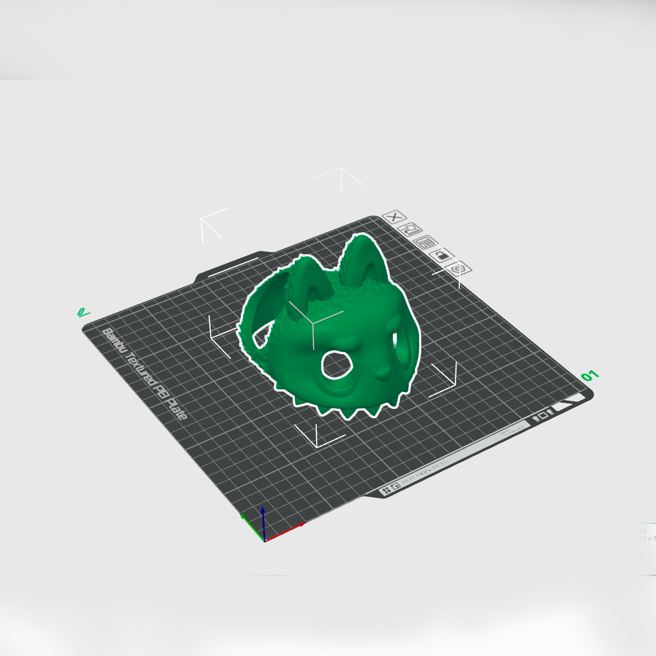 Labubu Style Cat Mask Stylized 3D Print Model for Toys Animals 3D print model_2