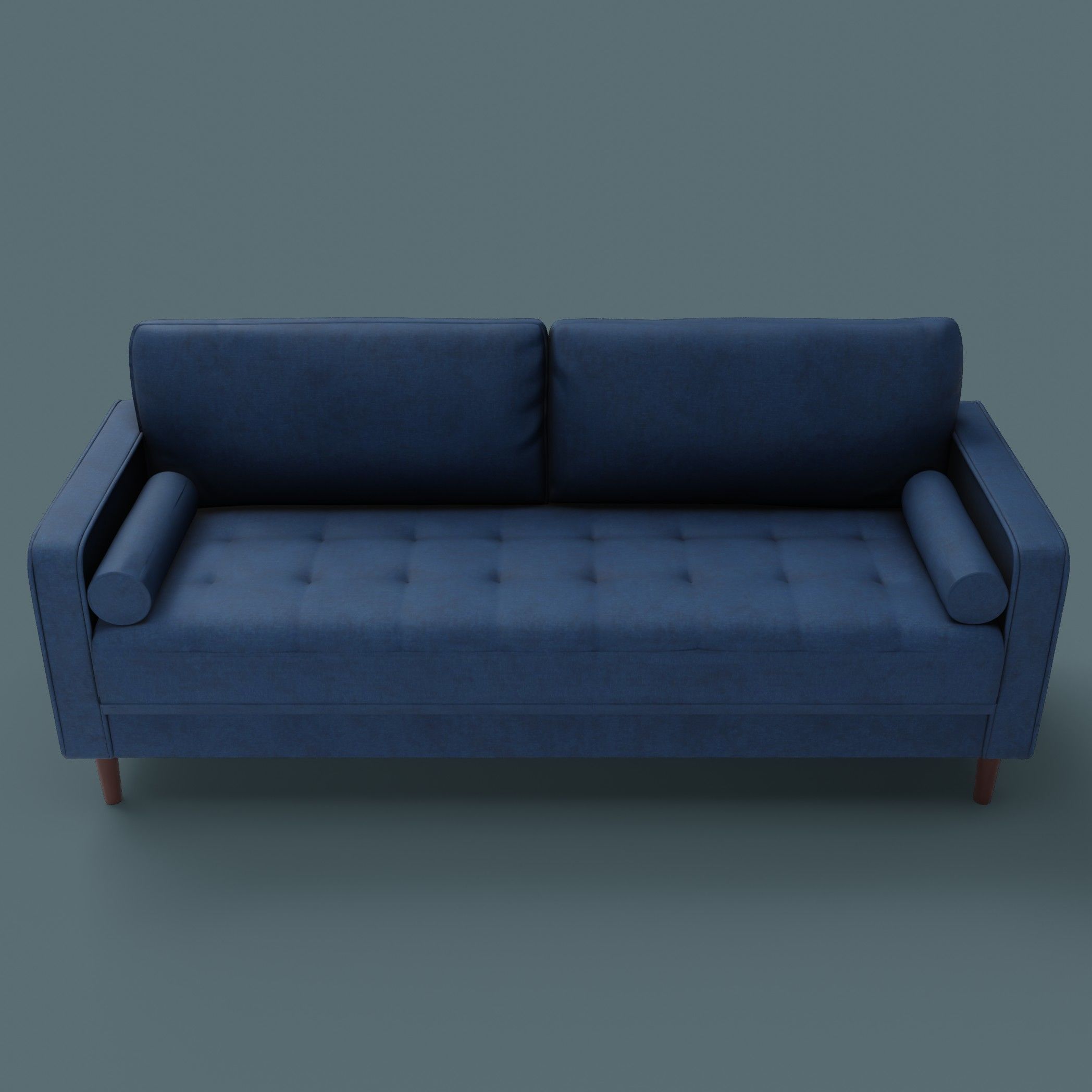 couch sofa Low-poly 3D model_1