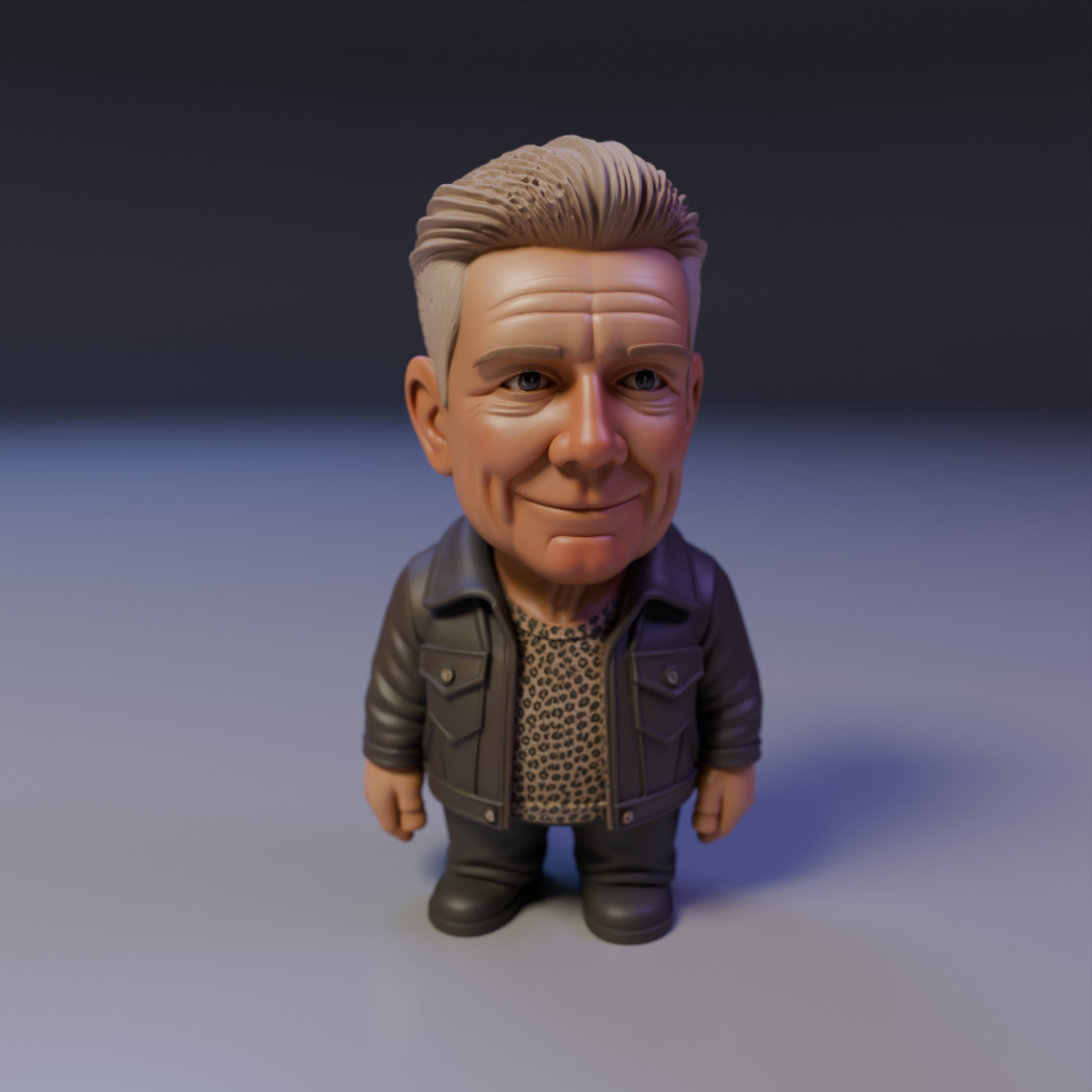 Adam Clayton chibi 3D print model_16