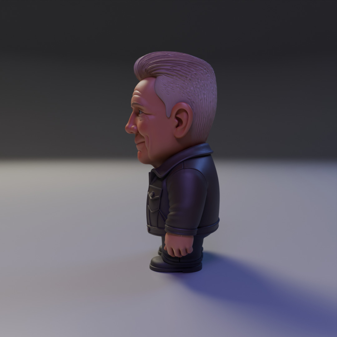 Adam Clayton chibi 3D print model_4