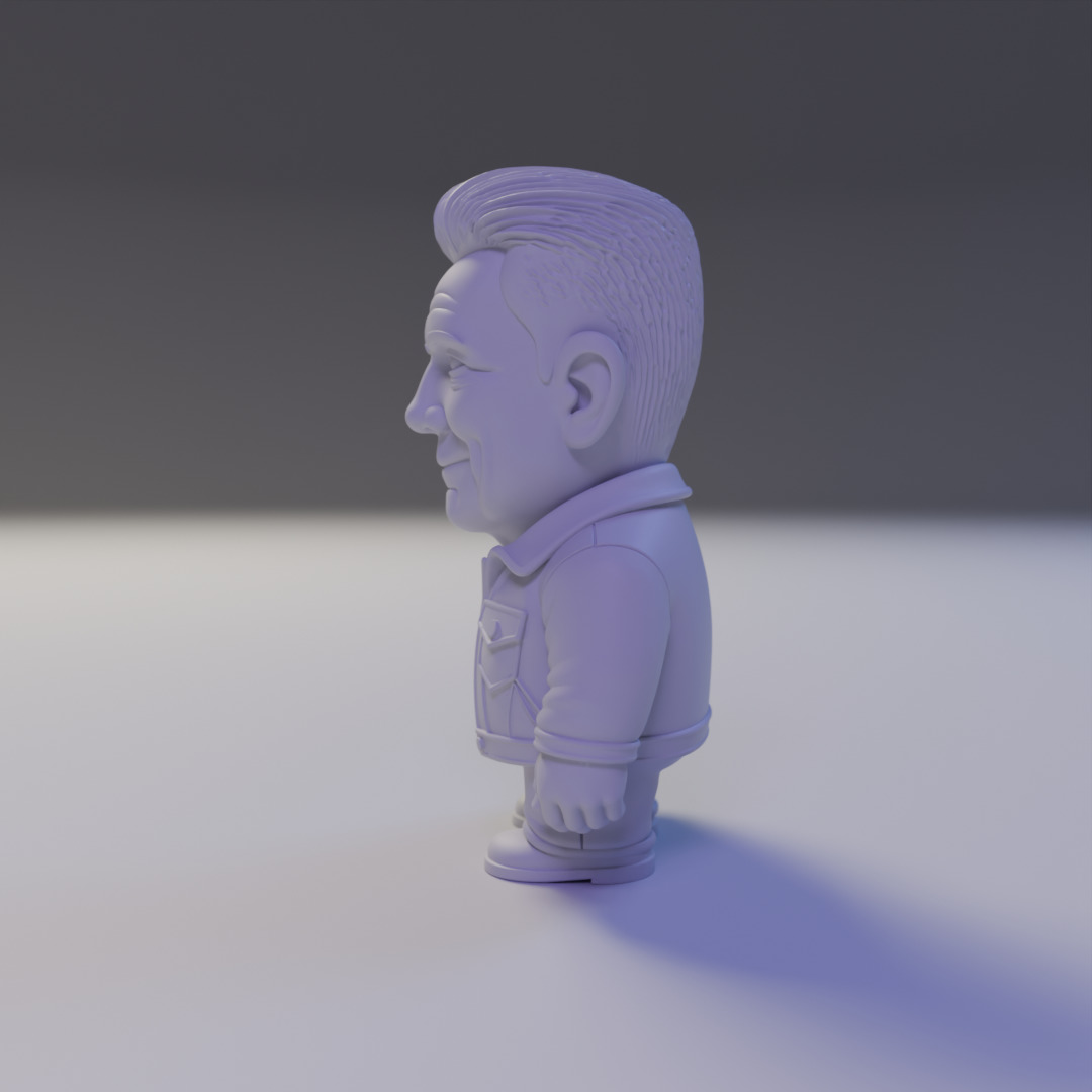 Adam Clayton chibi 3D print model_3