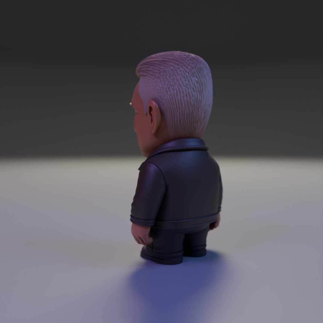 Adam Clayton chibi 3D print model_12