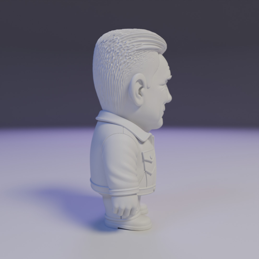 Adam Clayton chibi 3D print model_1