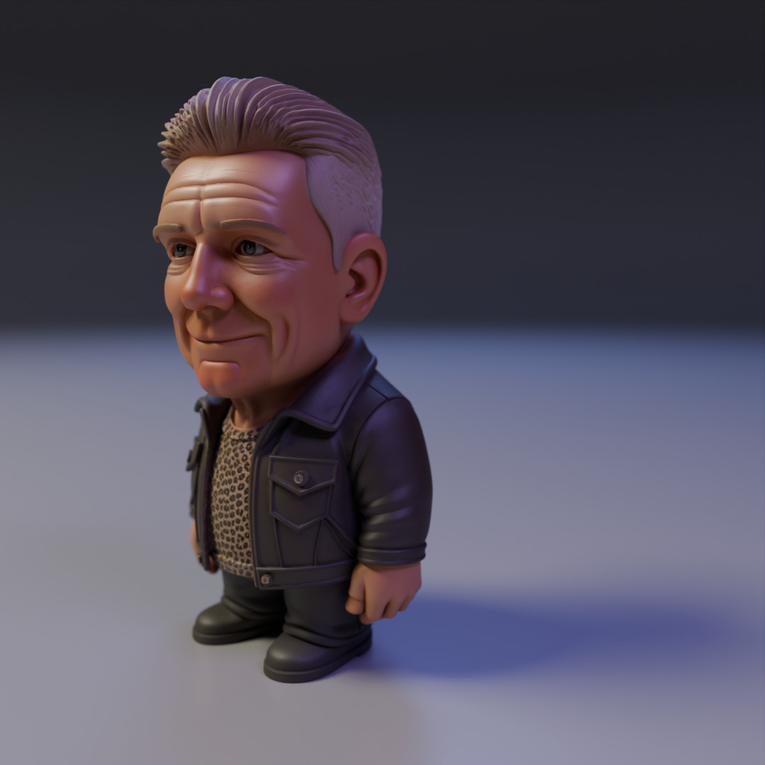 Adam Clayton chibi 3D print model_10