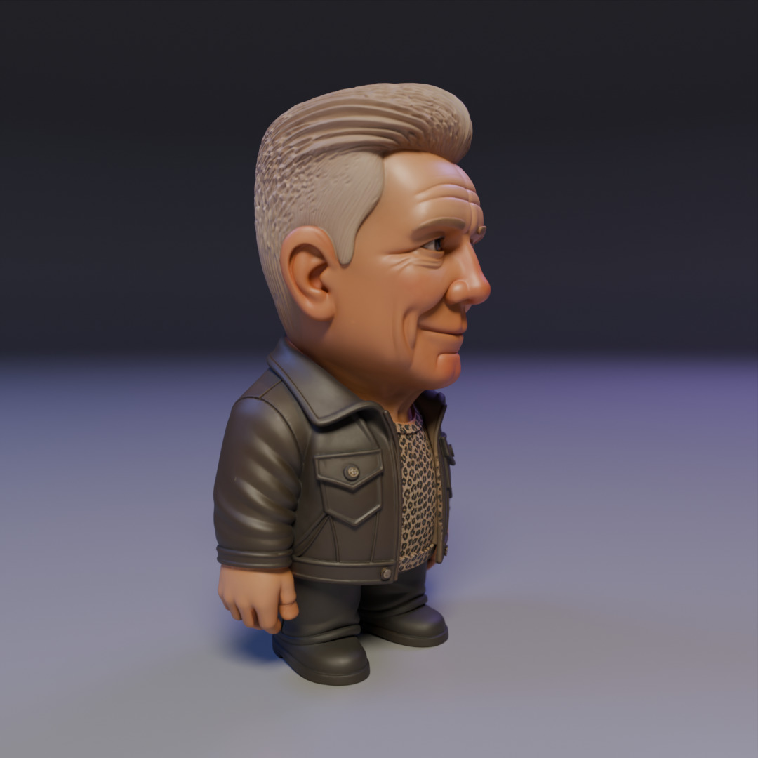 Adam Clayton chibi 3D print model_8