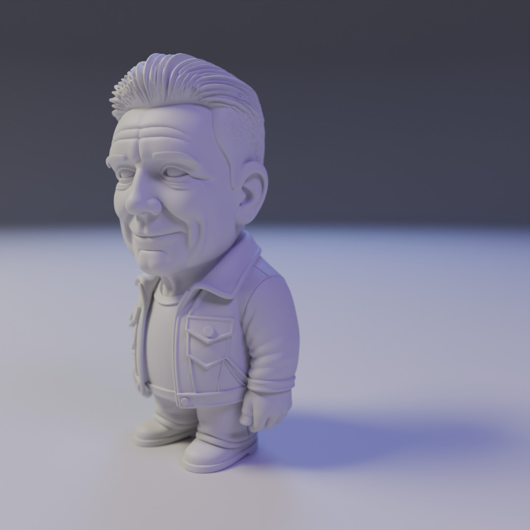 Adam Clayton chibi 3D print model_9
