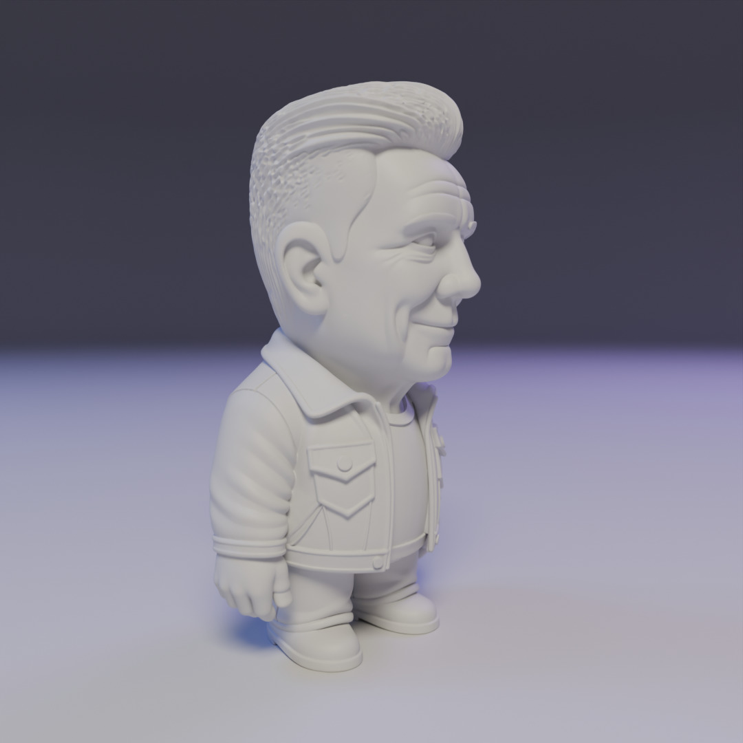 Adam Clayton chibi 3D print model_7