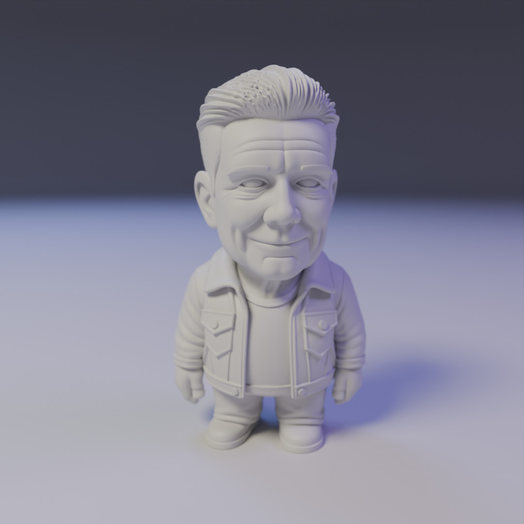 Adam Clayton chibi 3D print model_15