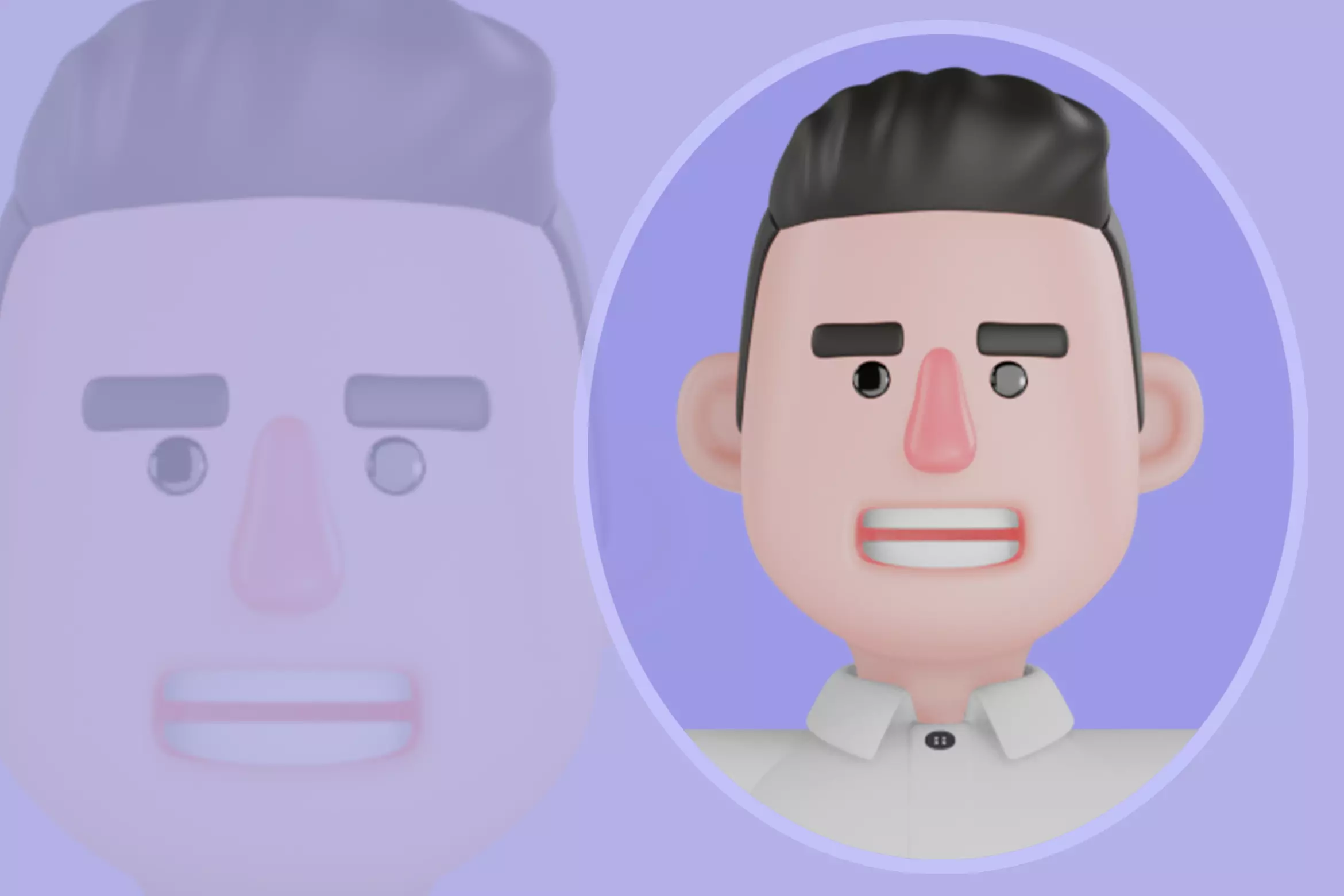 Stylized 3D Male Shopkeeper Character - Cartoon Store Clerk 3D model_0