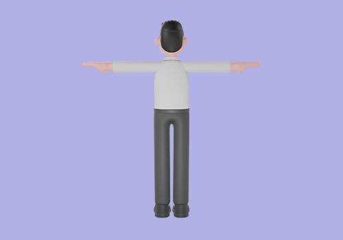 Stylized 3D Male Shopkeeper Character - Cartoon Store Clerk 3D model_3