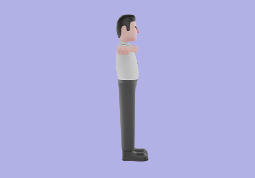 Stylized 3D Male Shopkeeper Character - Cartoon Store Clerk 3D model_4