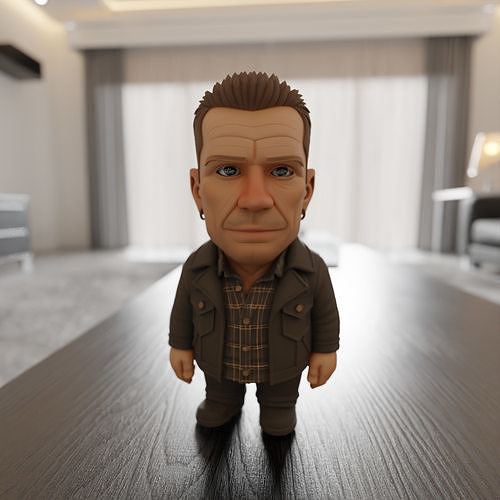 Larry Mullen Jr chibi 3D print model