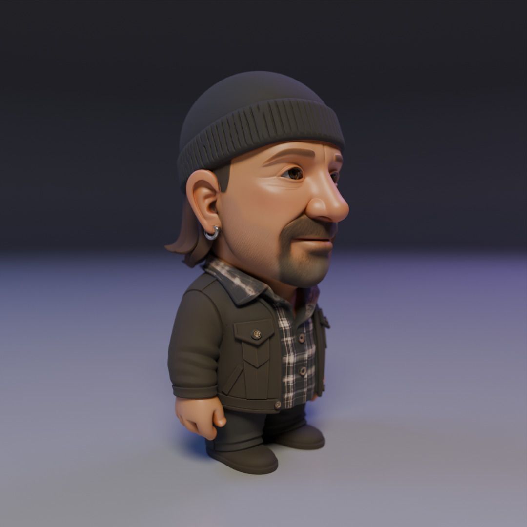 The Edge chibi 3D print model_7