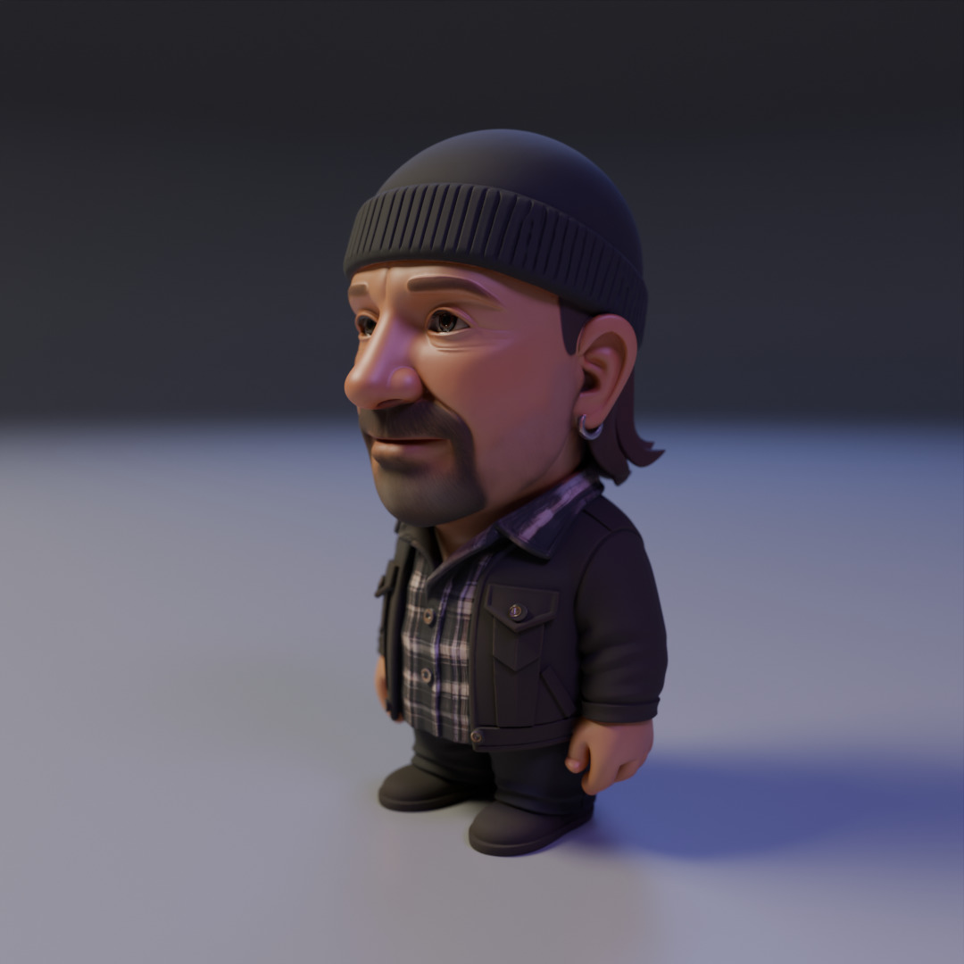 The Edge chibi 3D print model_9