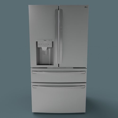 Modern Fridge - Refrigerator Low-poly 3D model