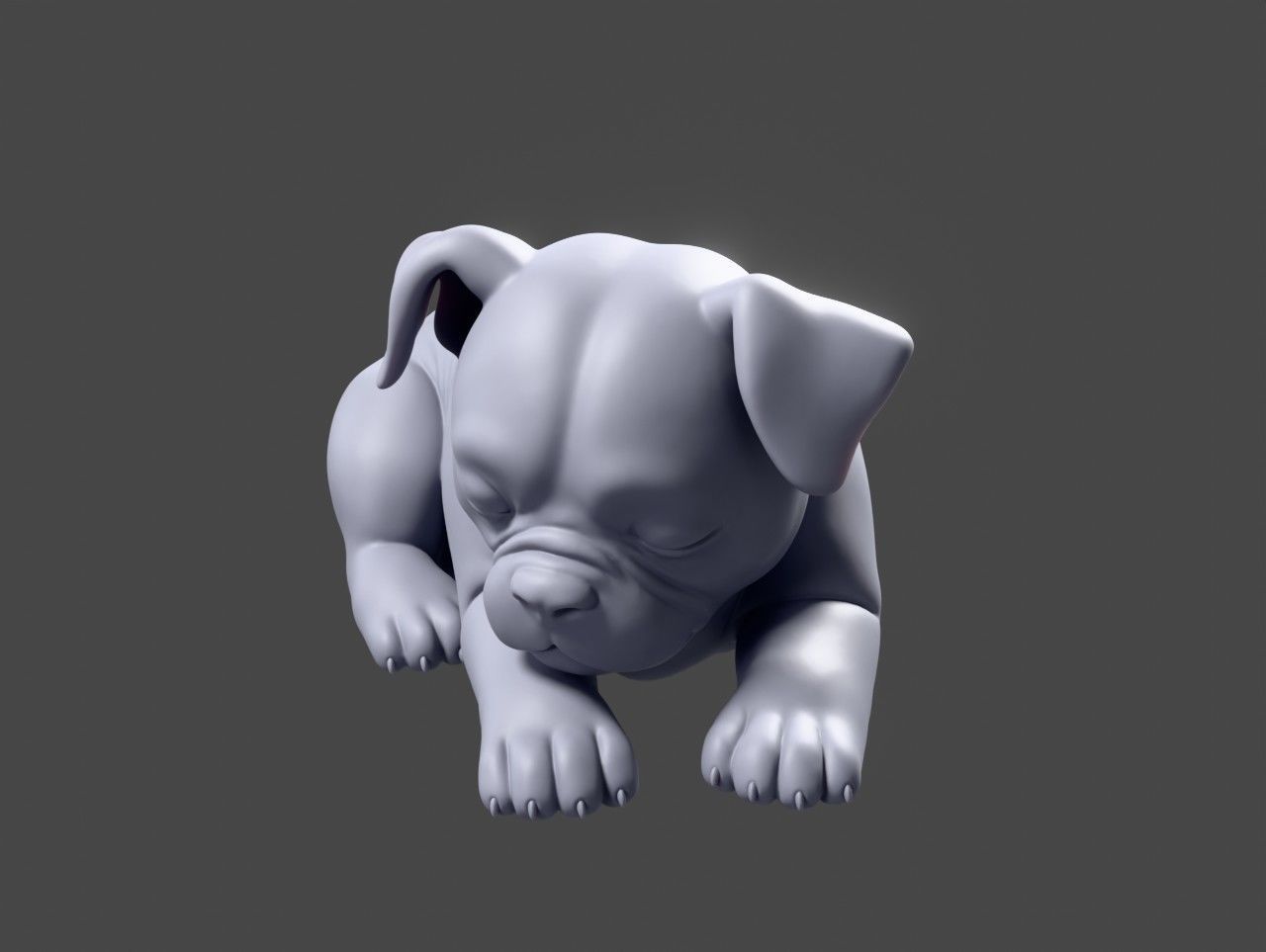 Sleeping Dog 3D print model_2
