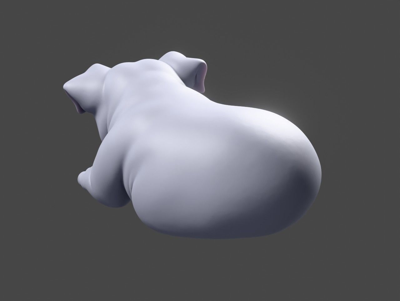 Sleeping Dog 3D print model_4