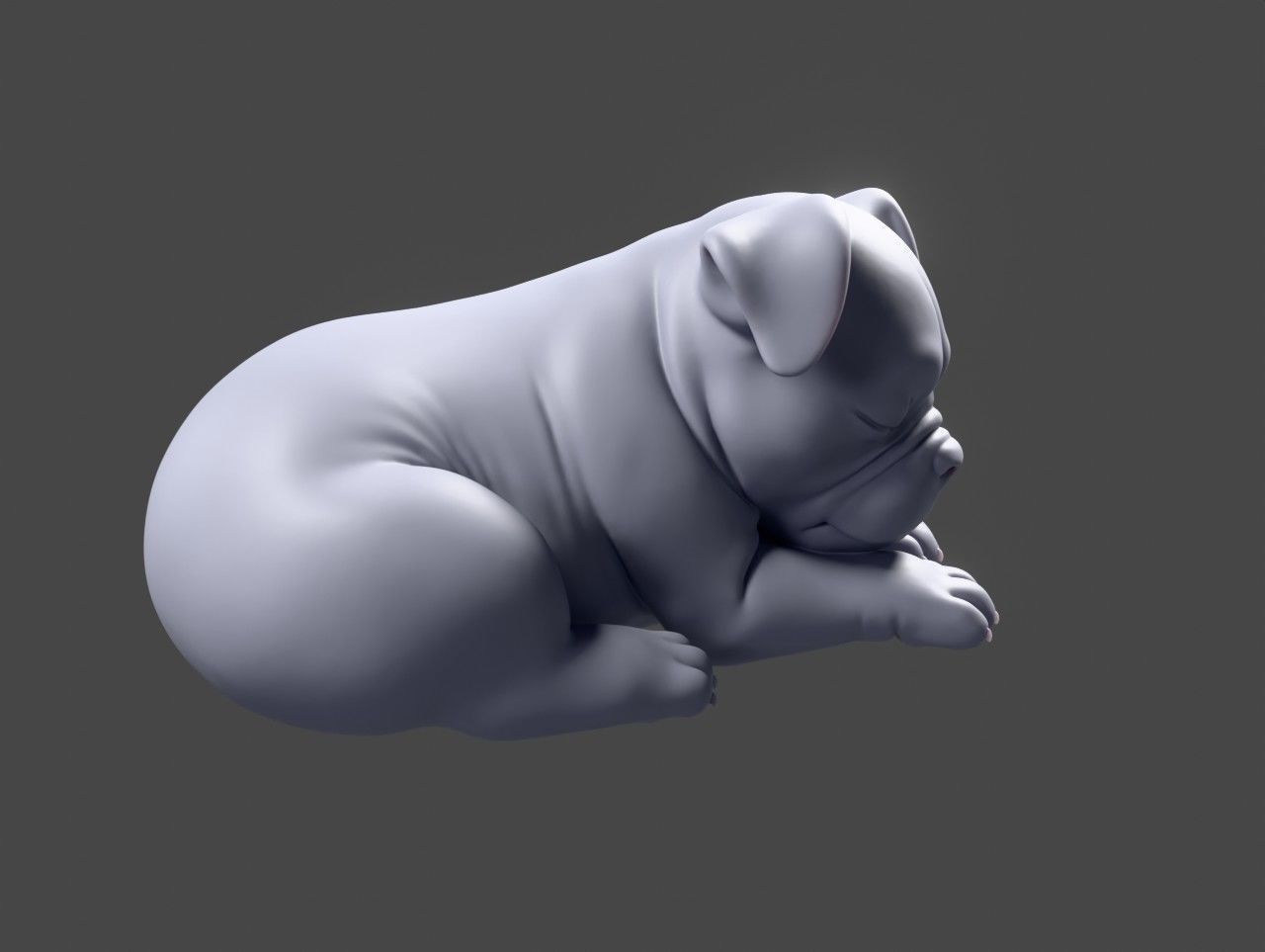 Sleeping Dog 3D print model_3