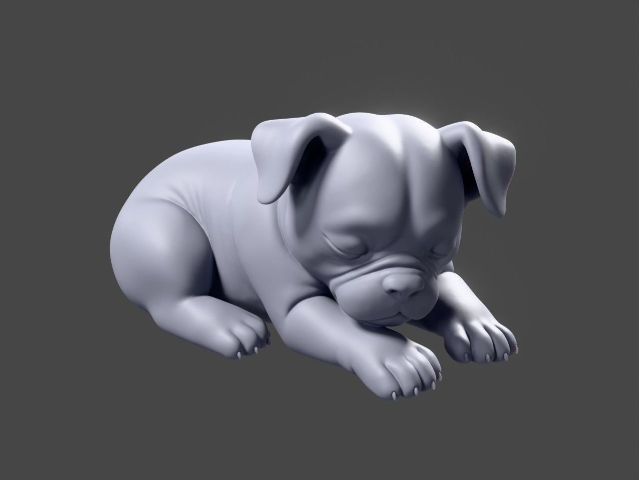 Sleeping Dog 3D print model_1