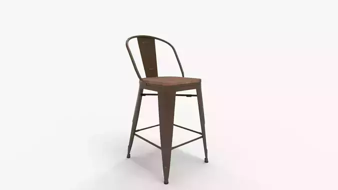 Andeworld Bar Stool 3D model Andeworld Bar Stool 3D model