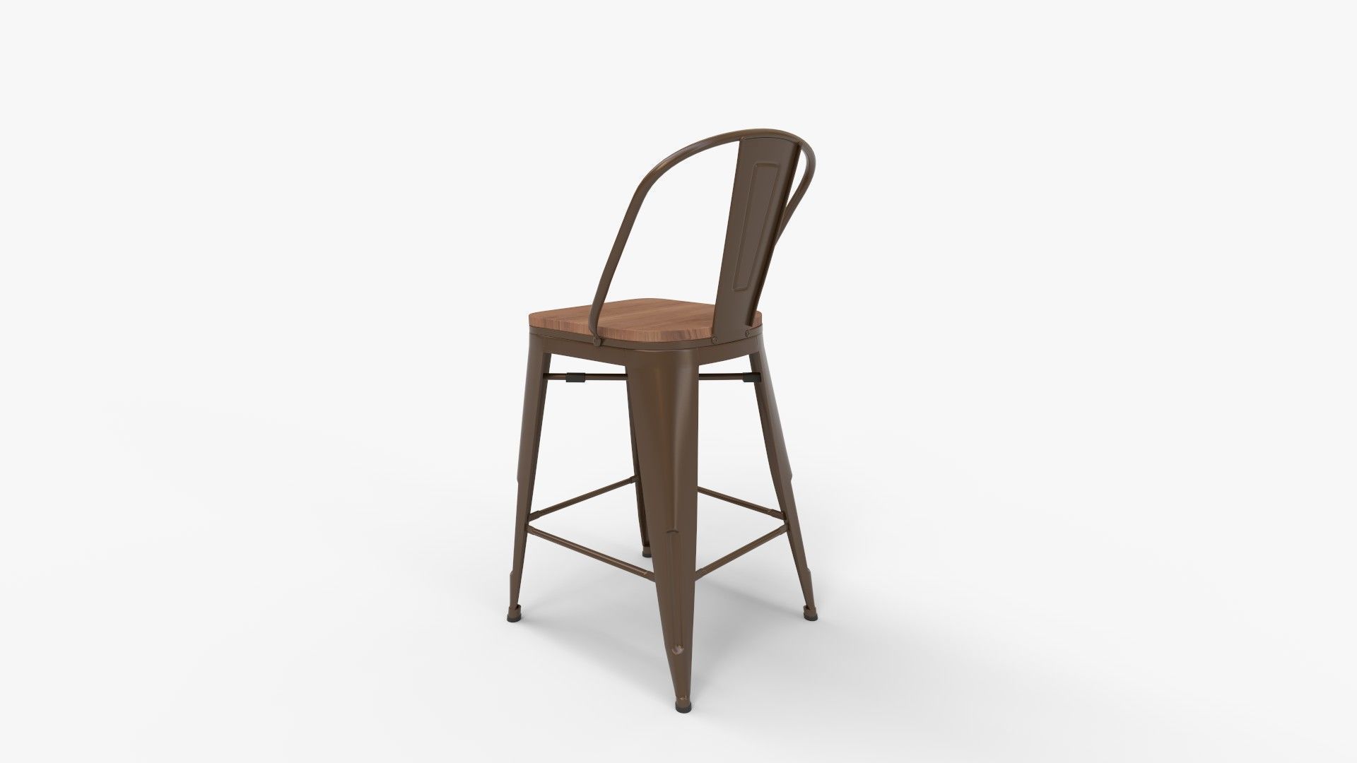 Andeworld Bar Stool 3D model_4