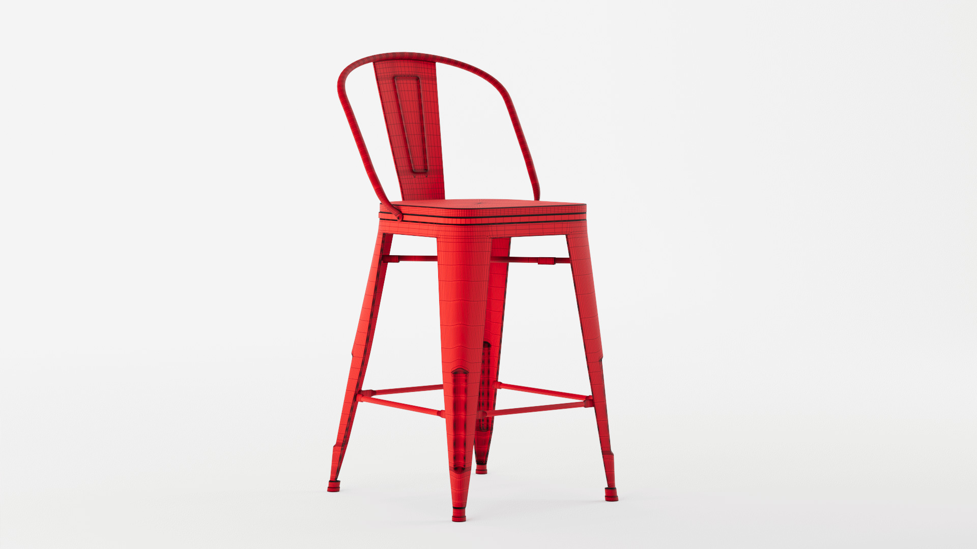 Andeworld Bar Stool 3D model_12