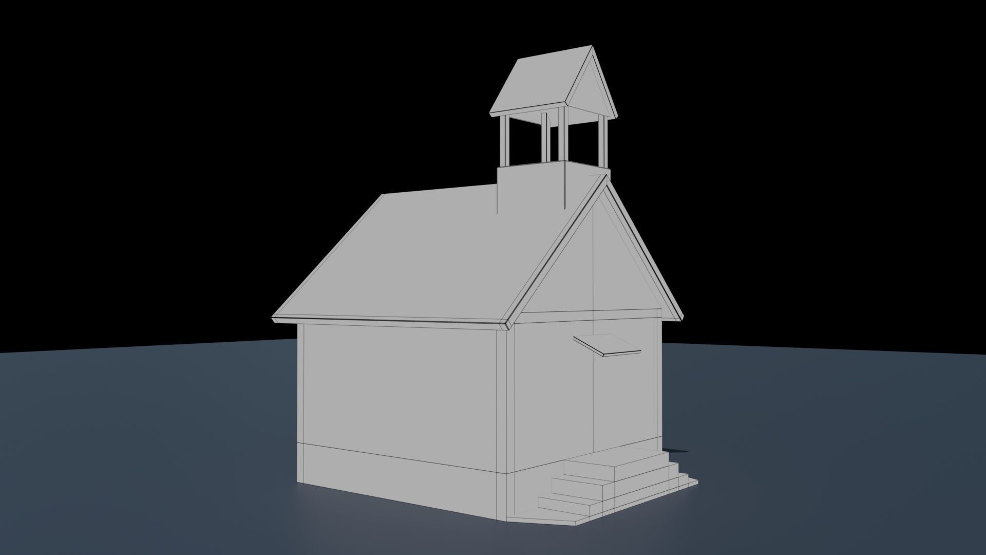 House 2 for Game Low-poly 3D model_5