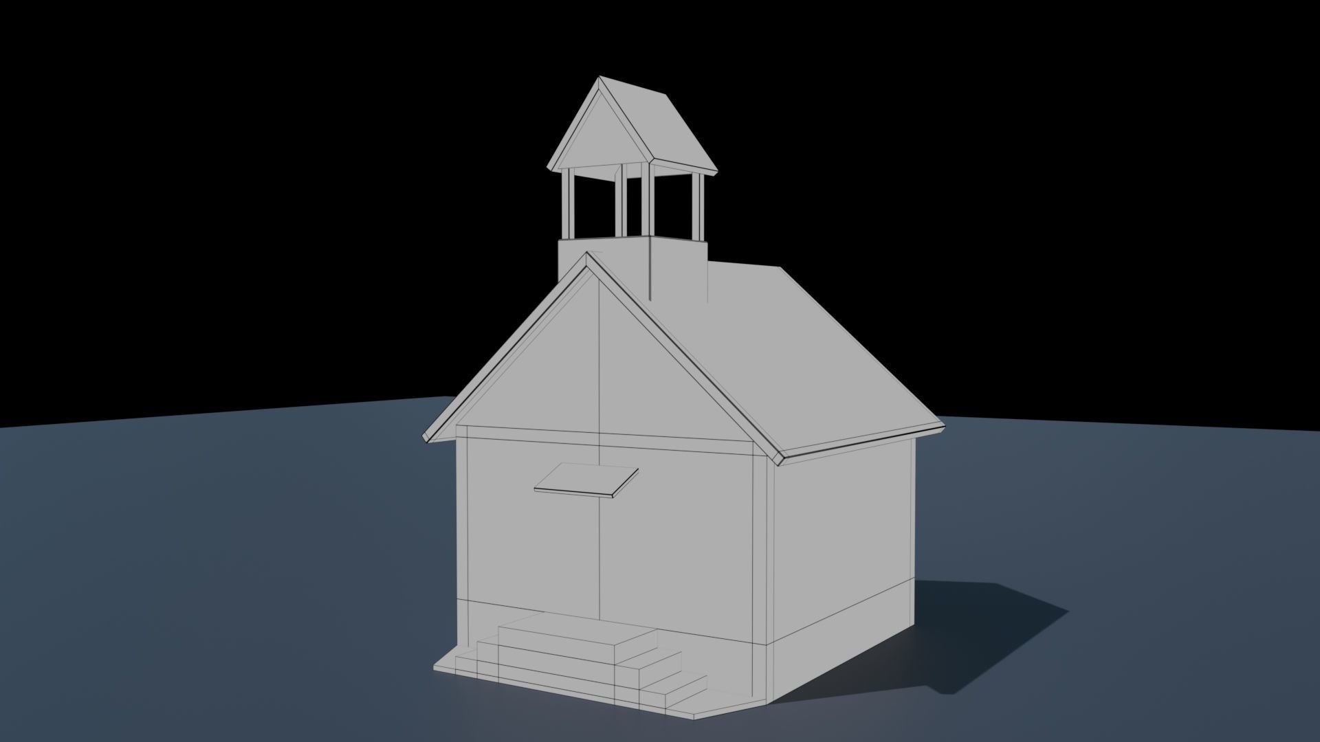 House 2 for Game Low-poly 3D model_3