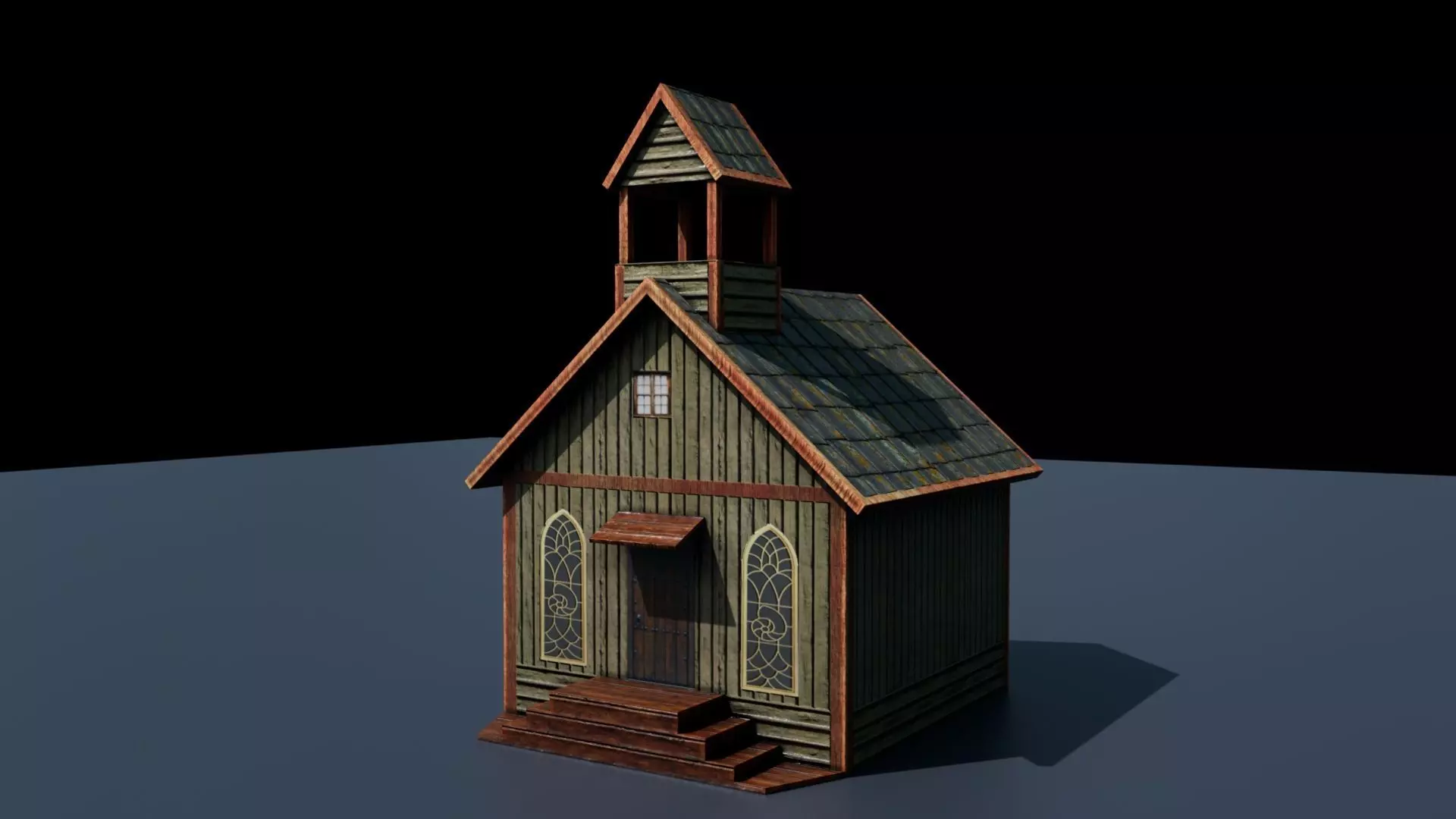 House 2 for Game Low-poly 3D model_0