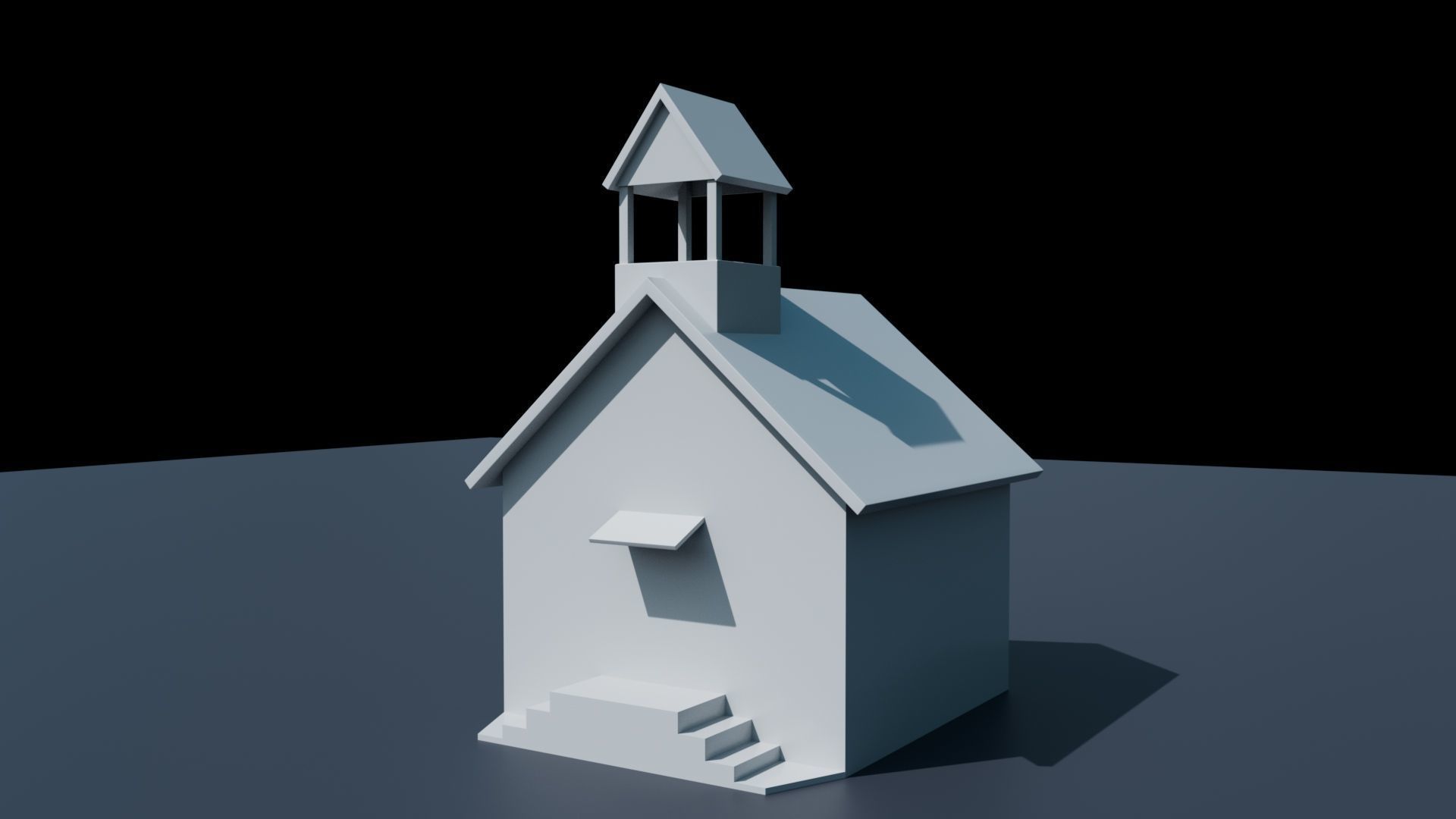 House 2 for Game Low-poly 3D model_4