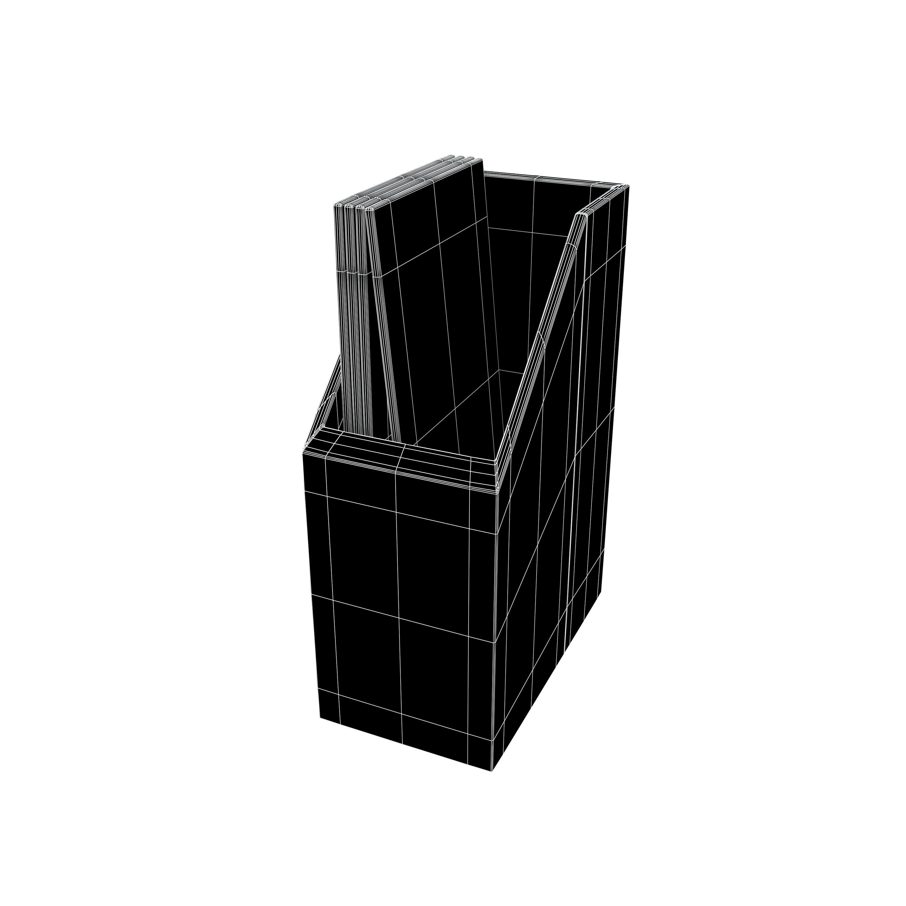 Office Stationery File Folder Icon v1 002 Low-poly 3D model_5