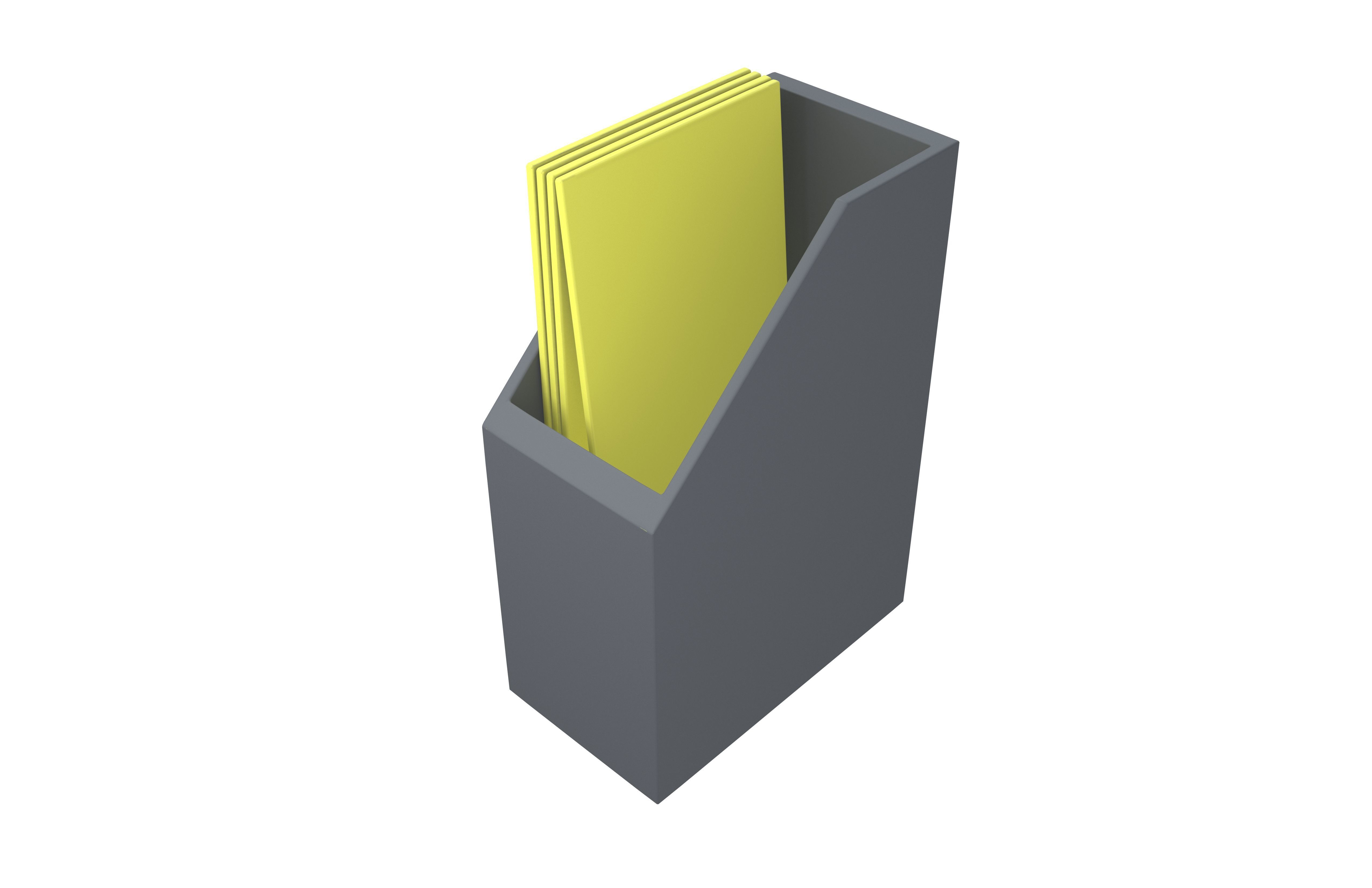Office Stationery File Folder Icon v1 002 Low-poly 3D model_2