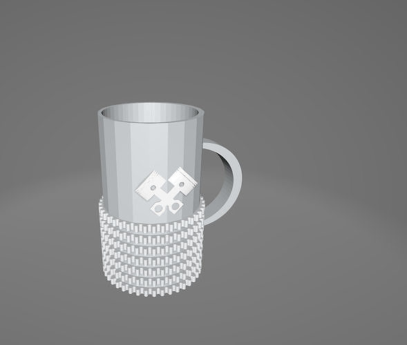 Multipurpose Beer Mug STL - Gear and Piston Design 3D print model