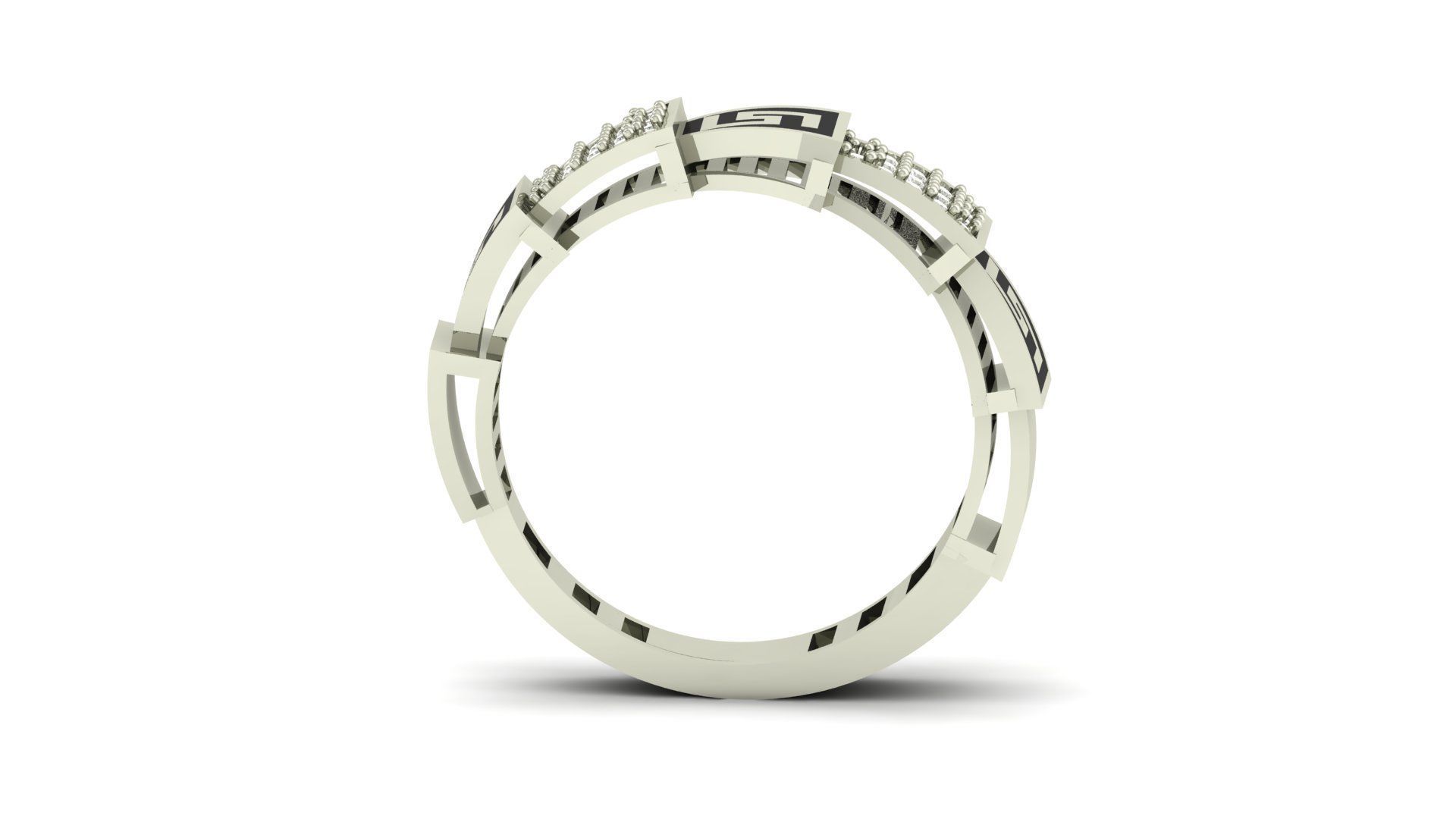 Band Ring 3D print model_14